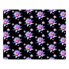 Flowers Pattern Background Lilac Double Sided Flano Blanket (large)  by Pakrebo