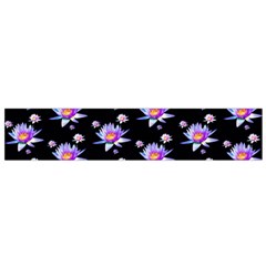 Flowers Pattern Background Lilac Small Flano Scarf by Pakrebo