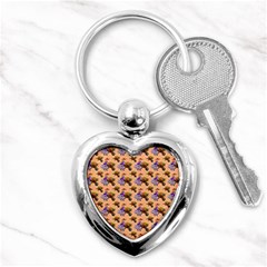 Flowers Girl Barrow Wheel Barrow Key Chains (heart)  by Pakrebo