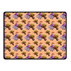 Flowers Girl Barrow Wheel Barrow Fleece Blanket (small) by Pakrebo