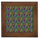 Pattern Abstract Paisley Swirls Framed Tiles Front