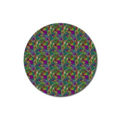 Pattern Abstract Paisley Swirls Magnet 3  (round) by Pakrebo