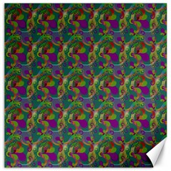 Pattern Abstract Paisley Swirls Canvas 16  X 16  by Pakrebo