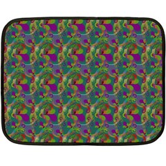 Pattern Abstract Paisley Swirls Double Sided Fleece Blanket (mini) 