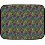 Pattern Abstract Paisley Swirls Double Sided Fleece Blanket (Mini)  35 x27  Blanket Back