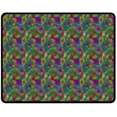 Pattern Abstract Paisley Swirls Double Sided Fleece Blanket (medium)  by Pakrebo