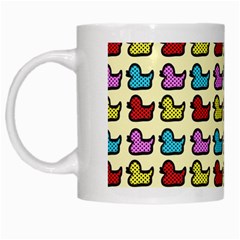 Ducklings Background Ducks Cute White Mugs by Pakrebo