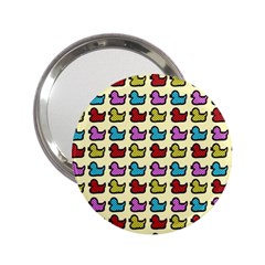 Ducklings Background Ducks Cute 2 25  Handbag Mirrors by Pakrebo