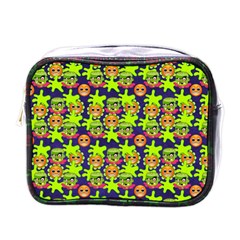 Smiley Background Smiley Grunge Mini Toiletries Bag (one Side)