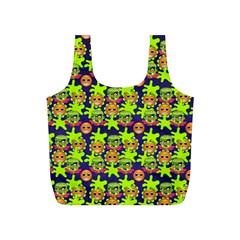 Smiley Background Smiley Grunge Full Print Recycle Bag (s) by Pakrebo