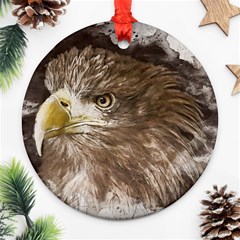 Sea Eagle Raptor Nature Predator Ornament (round) by Pakrebo