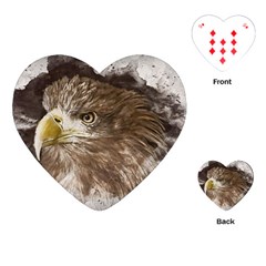 Sea Eagle Raptor Nature Predator Playing Cards (heart) by Pakrebo