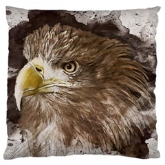 Sea Eagle Raptor Nature Predator Large Cushion Case (one Side) by Pakrebo