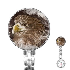 Sea Eagle Raptor Nature Predator Stainless Steel Nurses Watch by Pakrebo