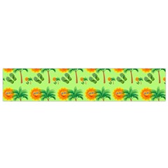 Holiday Tropical Smiley Face Palm Small Flano Scarf by Pakrebo