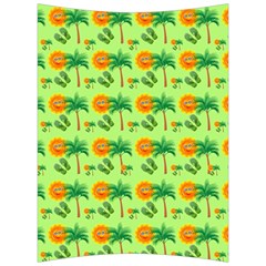 Holiday Tropical Smiley Face Palm Back Support Cushion by Pakrebo