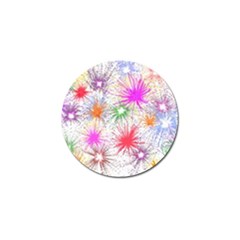 Star Dab Farbkleckse Leaf Flower Golf Ball Marker (10 pack)