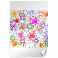 Star Dab Farbkleckse Leaf Flower Canvas 20  x 30 