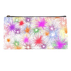 Star Dab Farbkleckse Leaf Flower Pencil Cases