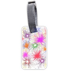 Star Dab Farbkleckse Leaf Flower Luggage Tags (One Side) 