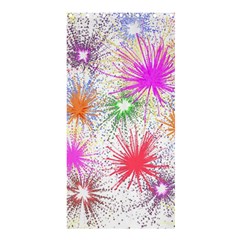 Star Dab Farbkleckse Leaf Flower Shower Curtain 36  x 72  (Stall) 