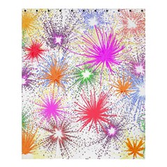 Star Dab Farbkleckse Leaf Flower Shower Curtain 60  x 72  (Medium) 