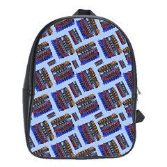 Abstract Pattern Seamless Artwork School Bag (xl) by Pakrebo