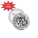 Pierce The Veil Music Band Group Fabric Art Cloth Poster 1.75  Buttons (10 pack) Front