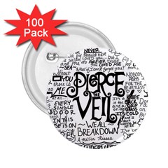 Pierce The Veil Music Band Group Fabric Art Cloth Poster 2 25  Buttons (100 Pack)  by Sudhe