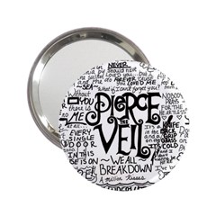 Pierce The Veil Music Band Group Fabric Art Cloth Poster 2 25  Handbag Mirrors by Sudhe