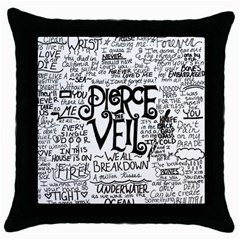 Pierce The Veil Music Band Group Fabric Art Cloth Poster Throw Pillow Case (black) by Sudhe