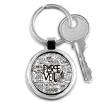 Pierce The Veil Music Band Group Fabric Art Cloth Poster Key Chains (Round)  Front