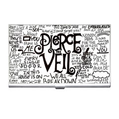 Pierce The Veil Music Band Group Fabric Art Cloth Poster Business Card Holder