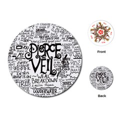 Pierce The Veil Music Band Group Fabric Art Cloth Poster Playing Cards (round) by Sudhe