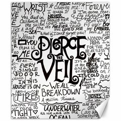 Pierce The Veil Music Band Group Fabric Art Cloth Poster Canvas 8  X 10  by Sudhe