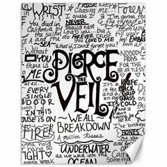 Pierce The Veil Music Band Group Fabric Art Cloth Poster Canvas 12  X 16  by Sudhe