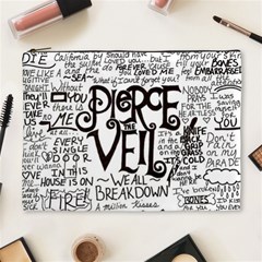 Pierce The Veil Music Band Group Fabric Art Cloth Poster Cosmetic Bag (xl) by Sudhe