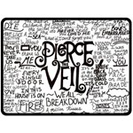 Pierce The Veil Music Band Group Fabric Art Cloth Poster Fleece Blanket (Large)  80 x60  Blanket Front