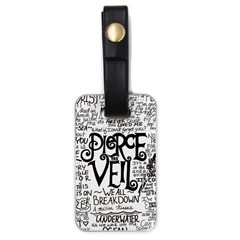 Pierce The Veil Music Band Group Fabric Art Cloth Poster Luggage Tags (one Side)  by Sudhe