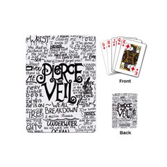 Pierce The Veil Music Band Group Fabric Art Cloth Poster Playing Cards (mini) by Sudhe