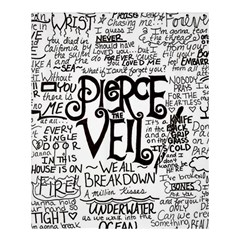 Pierce The Veil Music Band Group Fabric Art Cloth Poster Shower Curtain 60  X 72  (medium)  by Sudhe