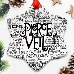 Pierce The Veil Music Band Group Fabric Art Cloth Poster Ornament (snowflake) by Sudhe