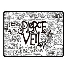 Pierce The Veil Music Band Group Fabric Art Cloth Poster Double Sided Fleece Blanket (small)  by Sudhe