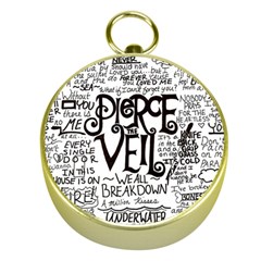 Pierce The Veil Music Band Group Fabric Art Cloth Poster Gold Compasses by Sudhe