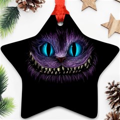 Cheshire Cat Animation Ornament (star) by Sudhe