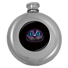 Cheshire Cat Animation Round Hip Flask (5 Oz) by Sudhe