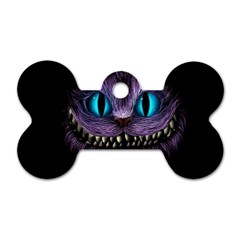 Cheshire Cat Animation Dog Tag Bone (one Side) by Sudhe