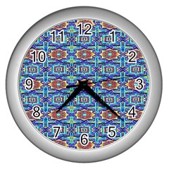 134 Wall Clock (silver) by ArtworkByPatrick