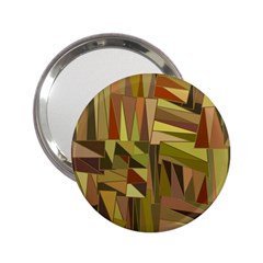 Earth Tones Geometric Shapes Unique 2 25  Handbag Mirrors by Mariart