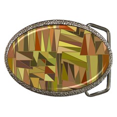 Earth Tones Geometric Shapes Unique Belt Buckles by Mariart